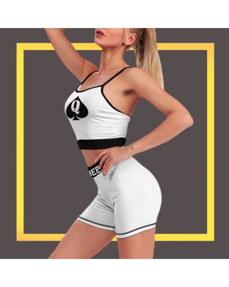 QUEEN Of SPADES set short and top, yoga, fitness, slut