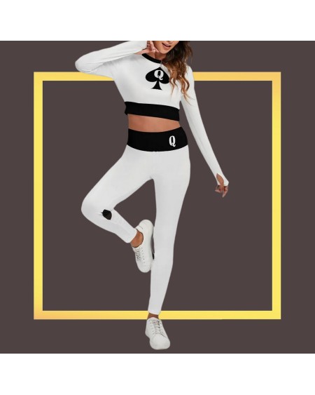 QUEEN OF SPADES Set With Backless Top And Leggings, Qos,