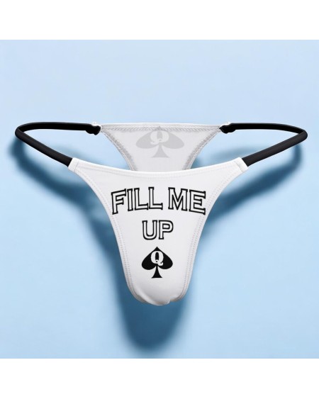 FILL ME UP  Queen Of Spades Hotwife Thong: Bold Lingerie