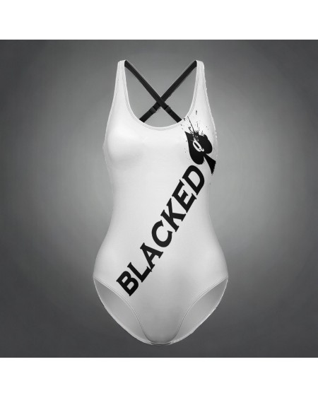 QUEEN OF SPADES One Piece Swimsuit, Blacked Swimsuit, slut