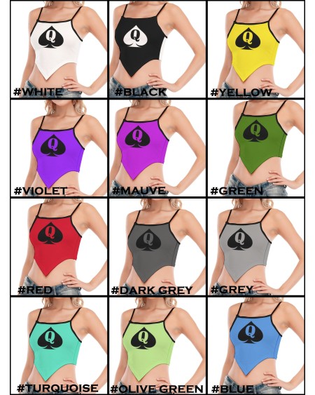 Croc TanK Top QUEEN OF SPADE, 12 Colors, wrap - up top queen
