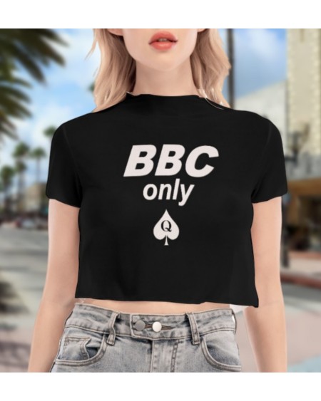 BBC ONLY Transparent croc top, queen off spades tshirt, qos
