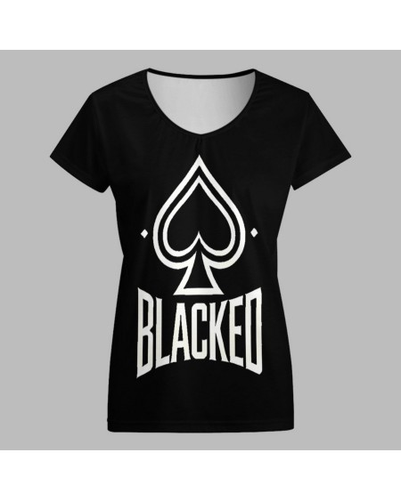 Blacked Queen Of Spades T - Shirt - Empowering Women's
