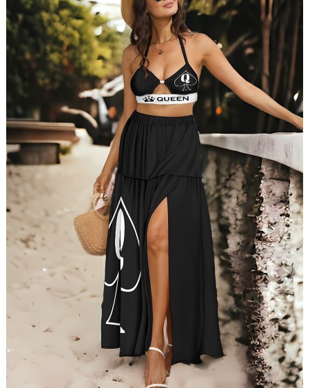 QUEEN OF SPADES Tie Back Wrap Dress? Slut clothing,