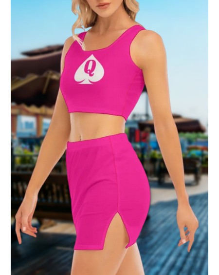 BBC ONLY Camisole And Hip Skirt Suit, Large size, top queen