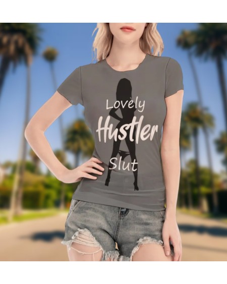 LOVELY HUSTLER SLUT Transparent tshirt, naughty t shirt, qos