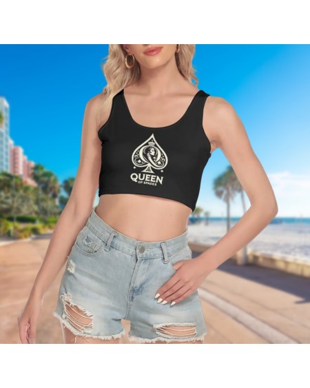 QUEEN OF SPADES, Crop Tank Top, queen off spades tshirt, qos