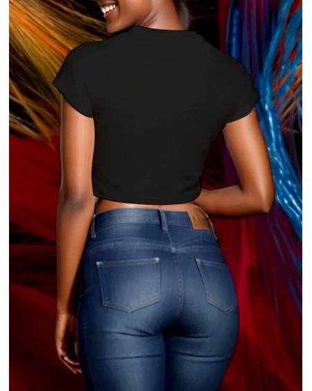 Queen Of Spade Cropped Tank Top - QOS T - Shirt for BBC,