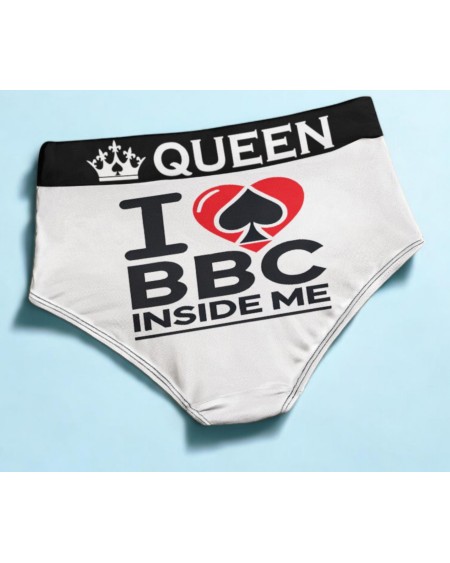 Queen Of Spades Panties - Sexy Hotwife Lingerie 'I love BBC