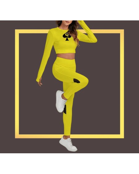 QUEEN OF SPADES Set With Backless Top And Leggings, Qos,