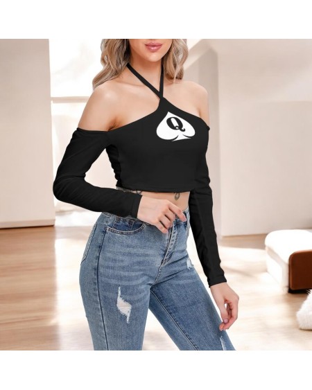 QUEEN OF SPADES Halter Lace - Up Top, top queen off spades,