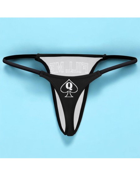 FILL ME UP  Queen Of Spades Hotwife Thong: Bold Lingerie