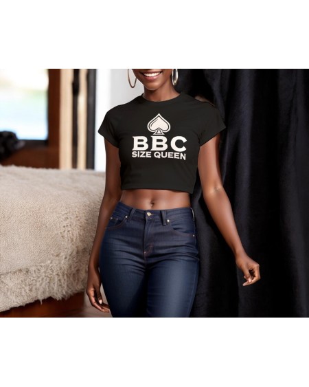 BBC Size Queen Crop - Tank Top - Ultimate Hotwife Attire,