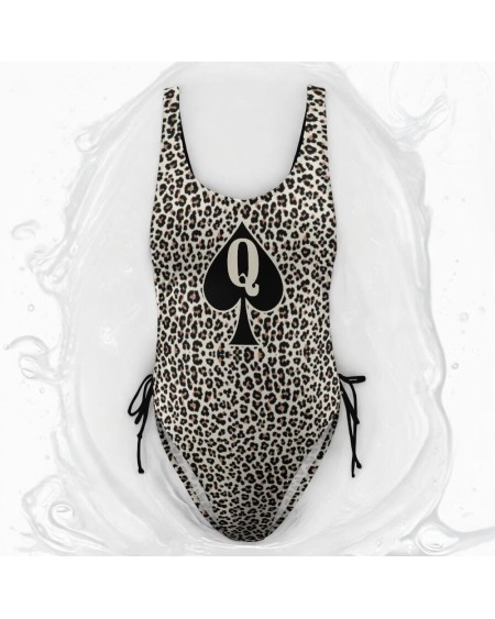 Snow Leopard QUEEN OF SPADES Swimsuit - Hotwife Bikini, Slut