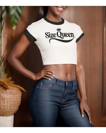 Size Queen Crop - Tank Top - Hotwife, Cuckolding, Naughty