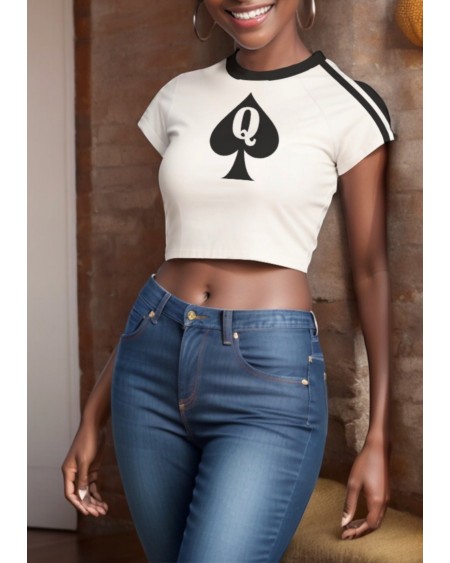 QUEEN OF SPADES Crop Tank Top - Sexy Qos T - Shirt For Women