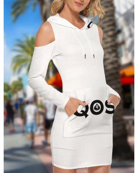 QUEEN OF SPADES Tight Dress With hood, qos dress, slut