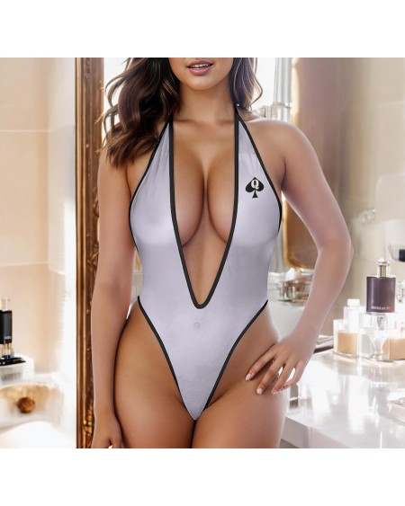 Queen Of Spades Hotwife Jumpsuit Underwear - perfectly sheer