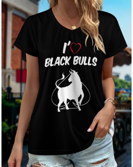 I LOVE BLACK BULL Tshirt, queen off spades tshirt, qos t -