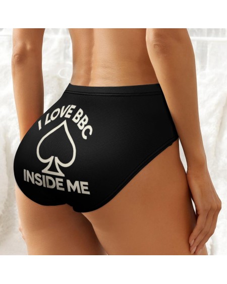 Queen Of Spades Hotwife Panties - 'I Love BBC Inside Me' -