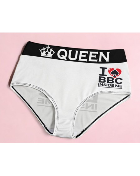 Queen Of Spades Panties - Sexy Hotwife Lingerie 'I love BBC