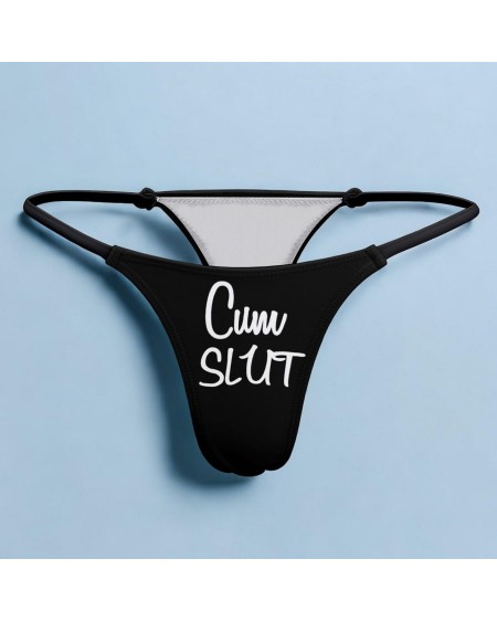 Cum SLUT Thong - Seductive Lingerie For Hotwives,