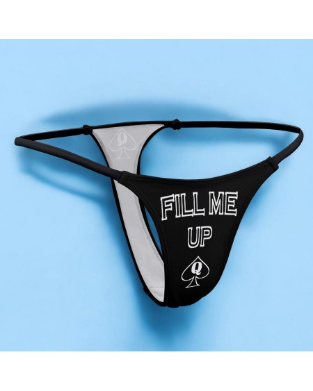 FILL ME UP  Queen Of Spades Hotwife Thong: Bold Lingerie