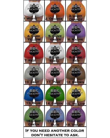 BBC FUCKTOY SHORT 18 Colors, qos short short, slut clothing,