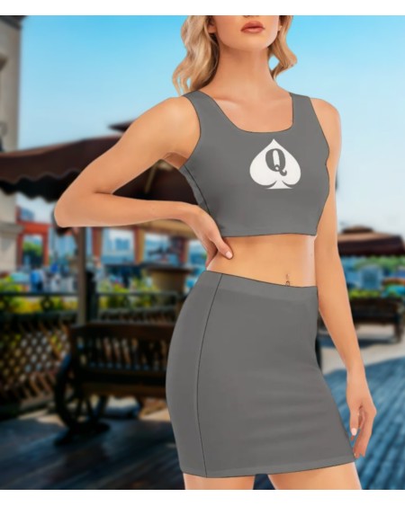 BBC ONLY Camisole And Hip Skirt Suit, Large size, top queen