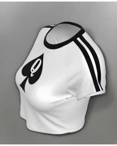 QUEEN OF SPADES Crop Tank Top - Sexy Qos T - Shirt For Women