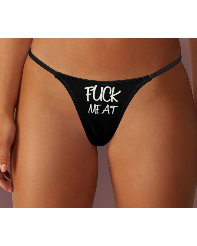 Fuck Meat Thong, slut clothing, cuckolding, hotwife panties,