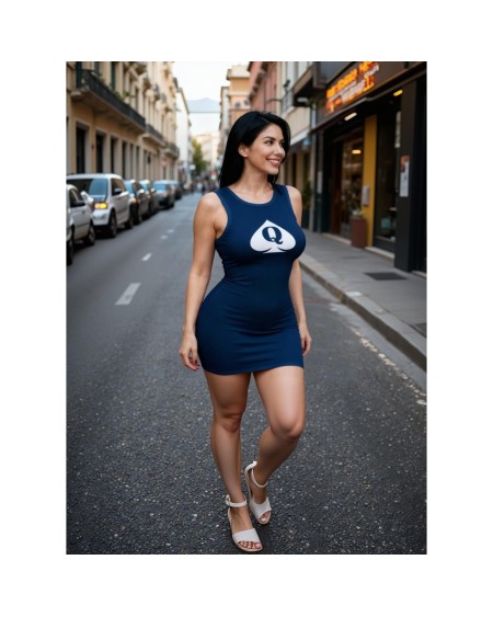 Queen of Spades Sheer Mesh Bodycon Dress – Hotwife QOS Mini Dress