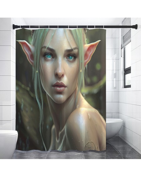 FEMALE ELF Art Shower Curtains 4 sizes, Fantasy, naked elf,