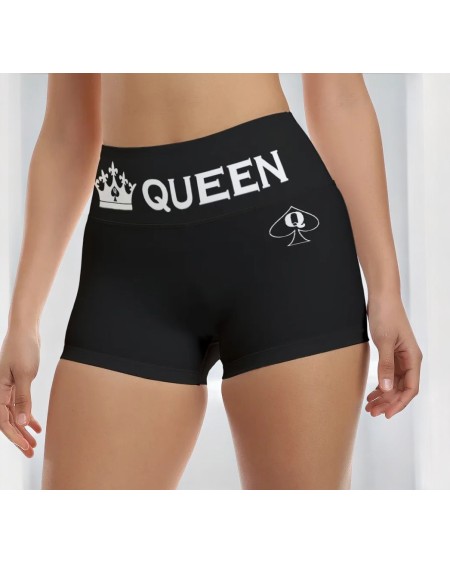Queen of Spades Booty Shorts for Hotwife | QOS Crown Spade Shorts | BBC Fetish Activewear | Sexy Gym Shorts for Cuckold Lifestyl