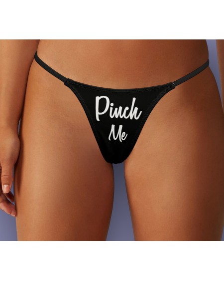 PINCH ME Thong, Slut clothing, cuckolding, hotwife panties,