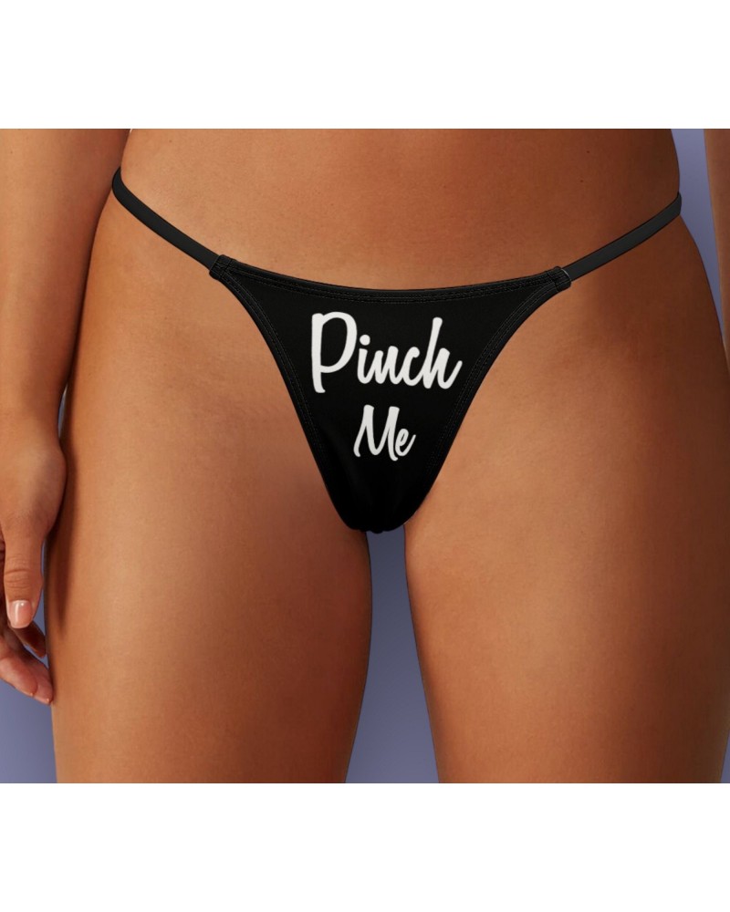 PINCH ME Thong, Slut clothing, cuckolding, hotwife panties,