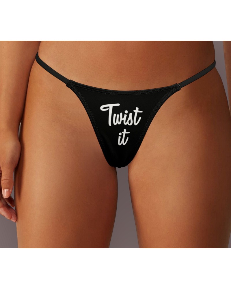 TWIST IT Thong, Slut clothing, cuckolding, hotwife panties,