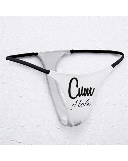 Cum Hole Thong - Hotwife Lingerie For Sluts and Whores -