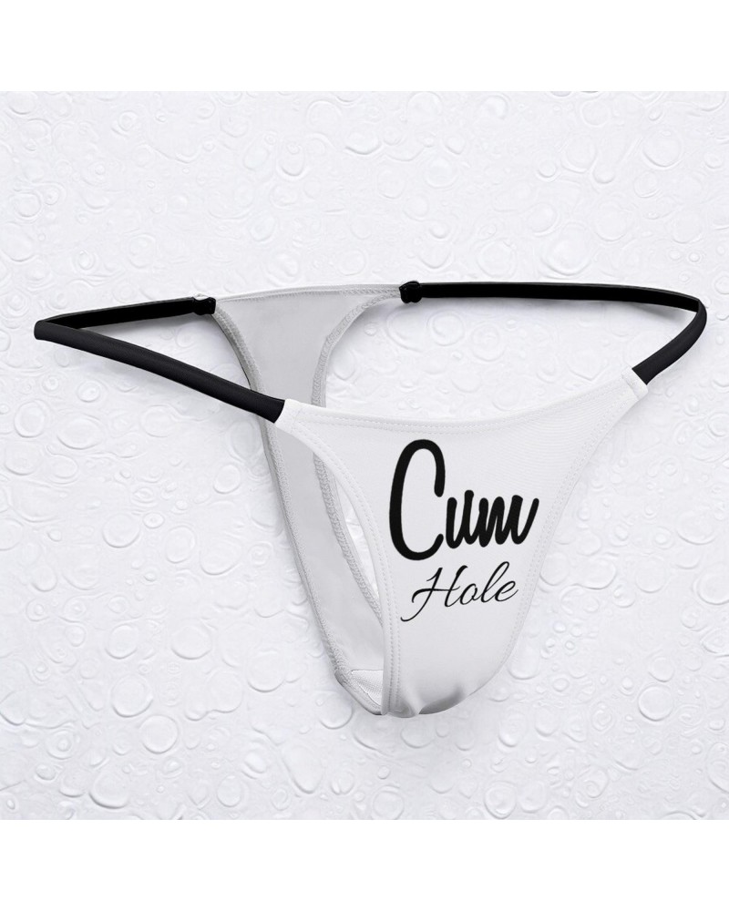 Cum Hole Thong - Hotwife Lingerie For Sluts and Whores -