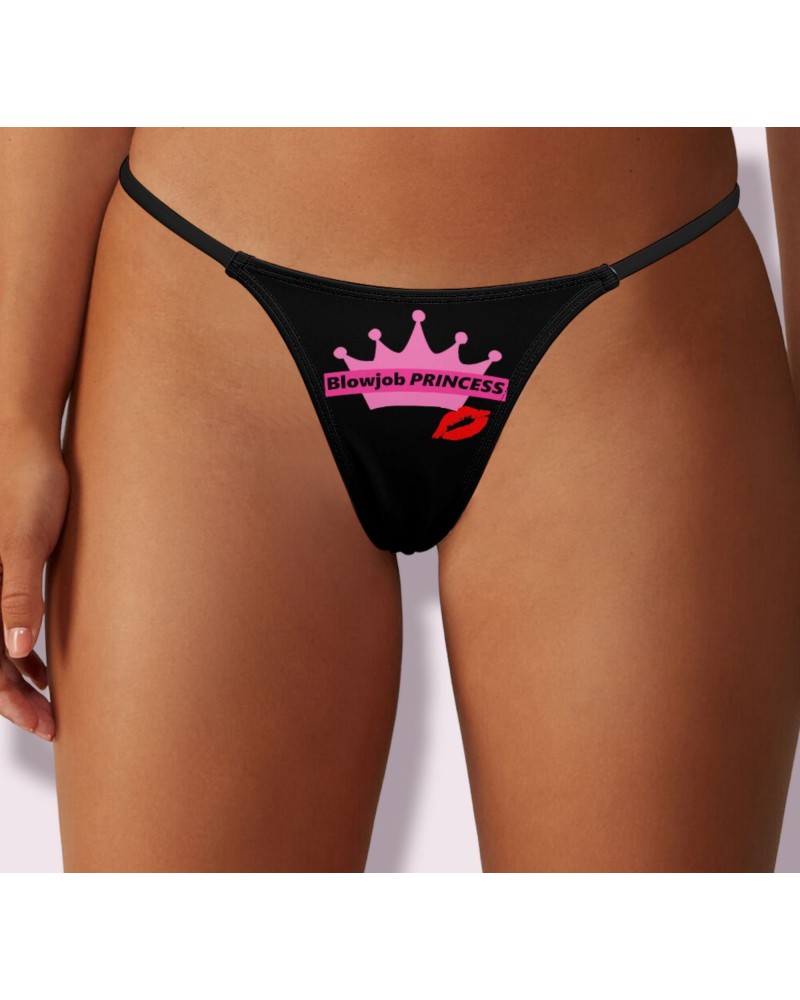BLOWJOB PRINCESS Thong, Slut clothing, cuckolding, hotwife