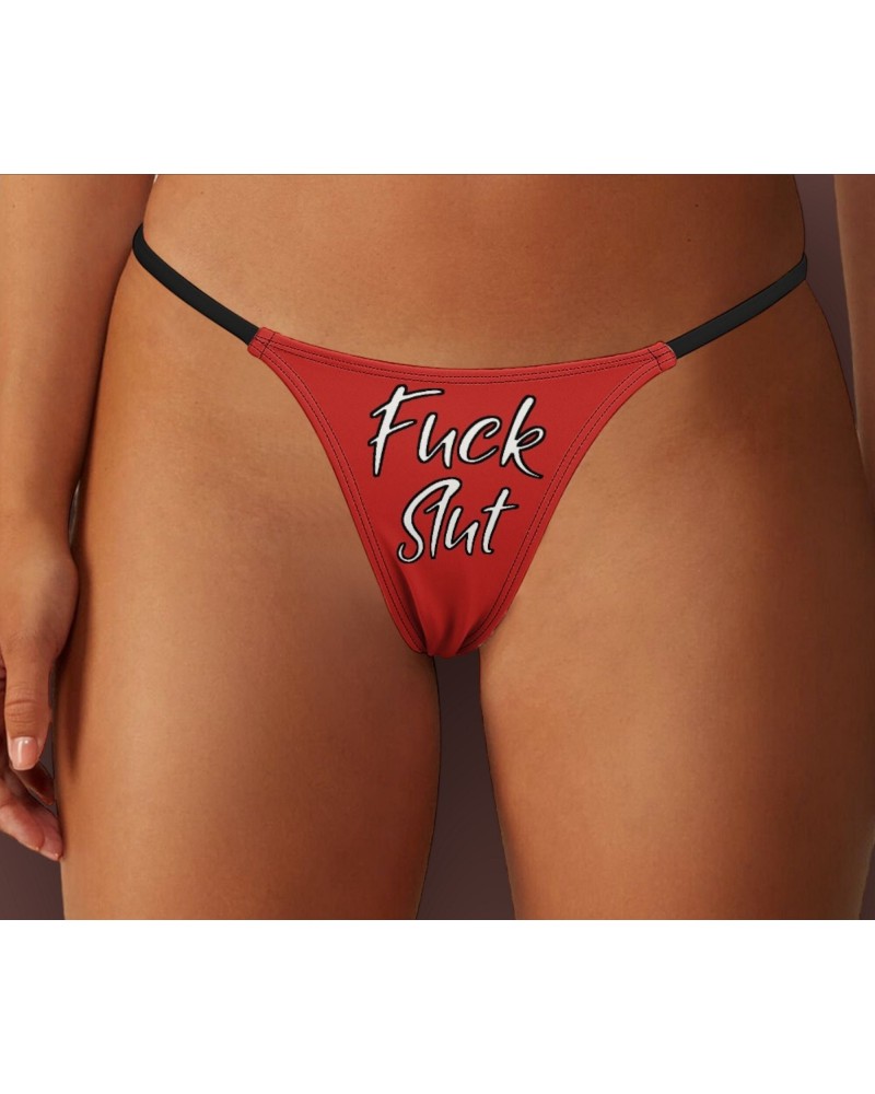 FUCK SLUT Thong, Slut clothing, cuckolding, hotwife panties,