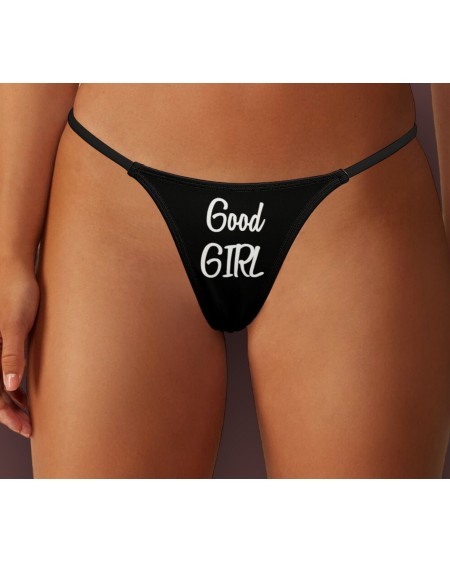 GOOD GIRL Thong, slut clothing, cuckolding, hotwife panties,