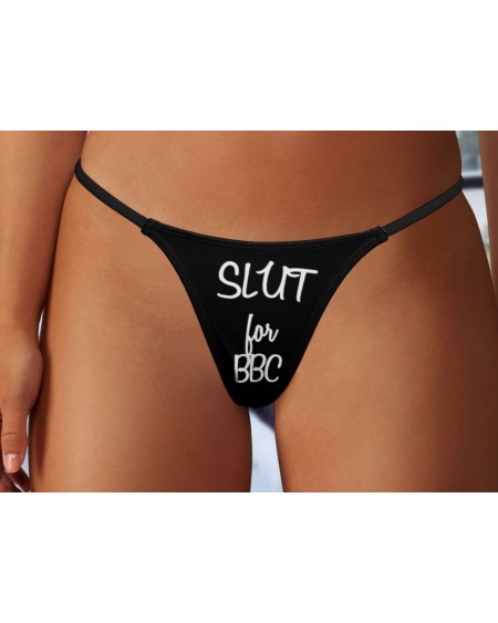 SLUT FOR BBC Thong, Slut clothing, cuckolding, hotwife