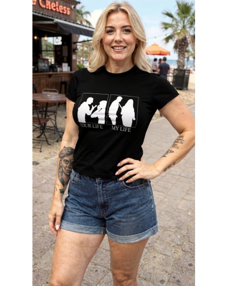 BDSM Humor T-Shirt “Your Life My Life” – Dominant Lifestyle Tee