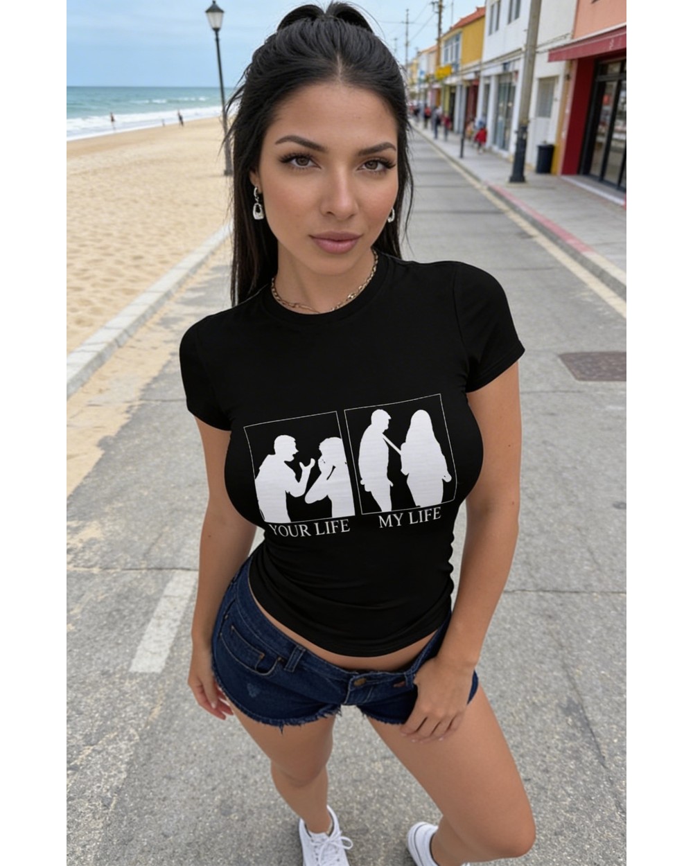 BDSM Humor T-Shirt “Your Life My Life” – Dominant Lifestyle Tee