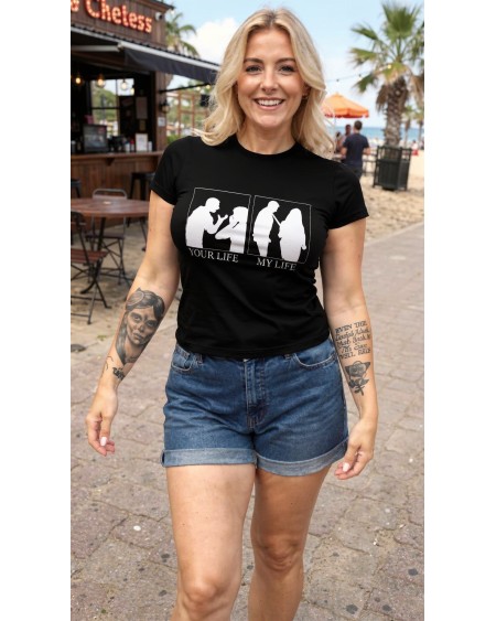 BDSM Humor T-Shirt “Your Life My Life” – Dominant Lifestyle Tee