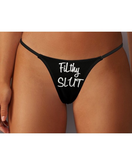 Filthy SLUT Thong, slut clothing, cuckolding, hotwife