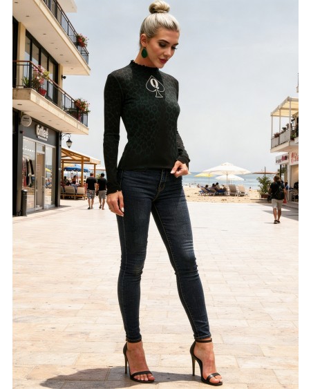 Queen of Spades Transparent Mesh Top – QOS Hotwife Lifestyle Shirt