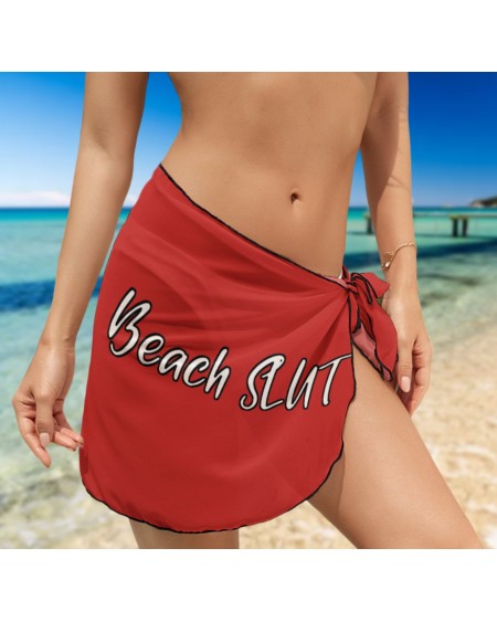 BEACH SLUT Wrap Skirt, , Slut clothing, cuckolding, hotwife