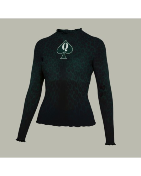 Queen of Spades Transparent Mesh Top – QOS Hotwife Lifestyle Shirt